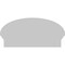 Ekena Millwork Elliptical Sunburst Architectural Grade PVC Combination Pediment, 26"W x 13-3/8"H x 2-3/4"P PEDPC026X135ELL01 - alternate 4